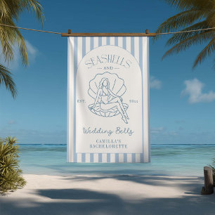 Seashells And Wedding Bells Bachelorette Banner