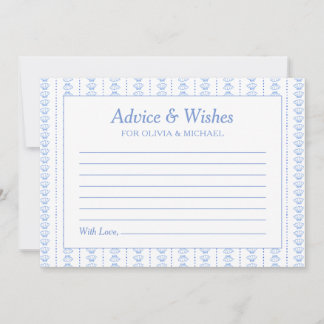 Seashells and Wedding Bells Bridal Shower Advice Card