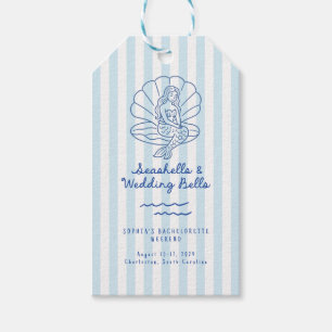 Seashells and Wedding Bells Coastal Bachelorette Gift Tags