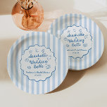 Seashells and Wedding Bells Coastal Bridal Shower Paper Plate<br><div class="desc">This is a Seashells and Wedding Bells Coastal Whimsical Bridal Shower Paper Plates!</div>