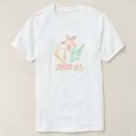 Seashells and Wedding Bells Oceanside Themed T-Shirt<br><div class="desc">Seashells and wedding bells design has a seashell motif,  is part of the beach wedding collection and is available in more styles.</div>