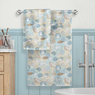 Brown and aqua towels discount
