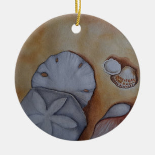 Seashells at the Seashore Ceramic Tree Decoration