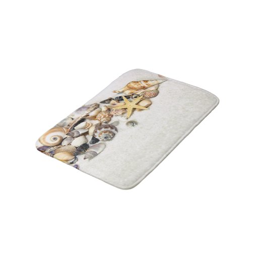 Seashells Bath Mat Zazzle