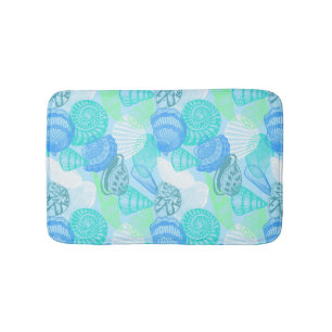 Seashells bath mat