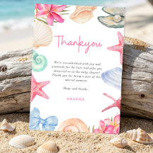 Seashells Beach Sea you soon Baby Shower