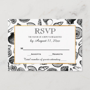 Seashells Beach Wedding Response RSVP