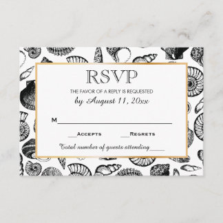 Seashells Beach Wedding Response RSVP