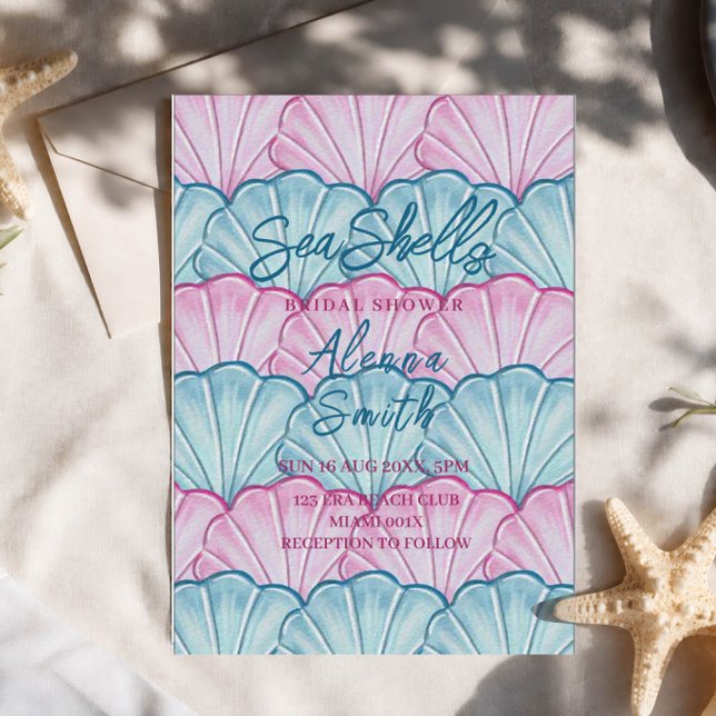seashells bridal magical bridal shower invitation (Creator Uploaded)