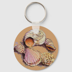 SEASHELLS by SHARON SHARPE Key Ring