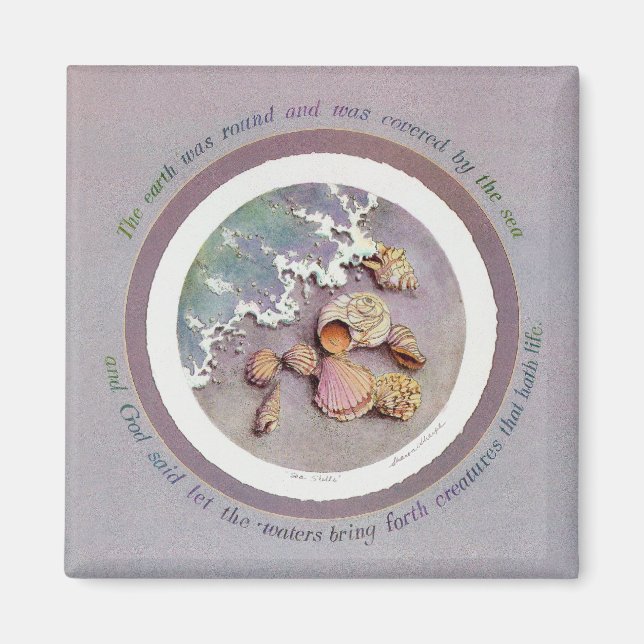 SEASHELLS by SHARON SHARPE Magnet (Front)
