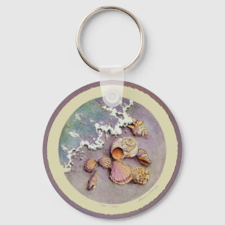 SEASHELLS by the SEA by SHARON SHARPE Key Ring