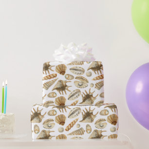 Seashells by the Seashore Wrapping Paper