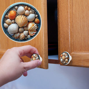 Seashells Ceramic Knob