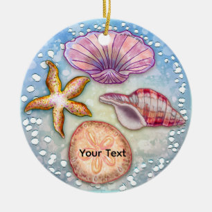 Seashells Ceramic Tree Decoration