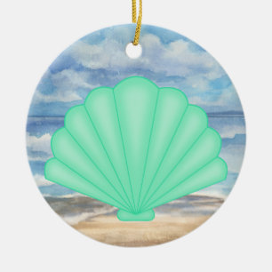 Seashells Ceramic Tree Decoration