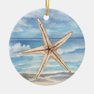 Seashells Ceramic Tree Decoration