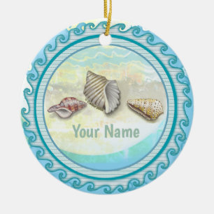 Seashells Ceramic Tree Decoration