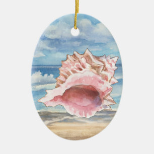 Seashells Ceramic Tree Decoration