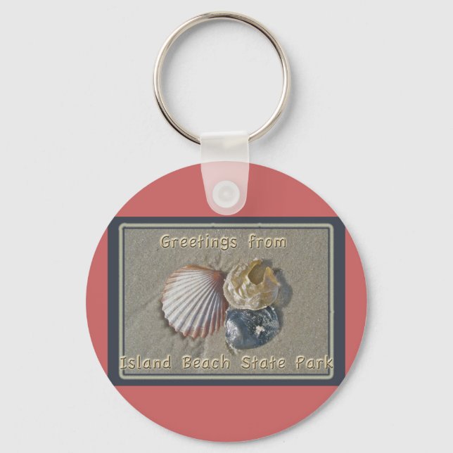 Seashells Greetings From IBSP Seaside Park NJ Key Ring (Front)