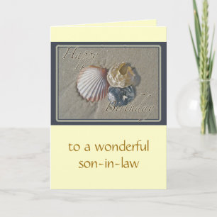 Seashells Happy Birthday Coordinating Items Card