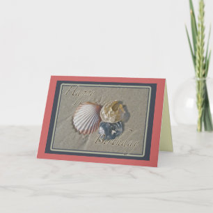 Seashells Happy Birthday Coordinating Items Card