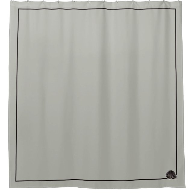 Seashells home decor beach house ocean coastal shower curtain (Front)