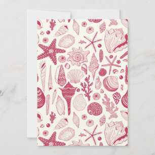 Seashells in Viva Magenta- Colour of the Year 2023