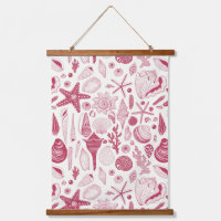 Seashells in Viva Magenta- Colour of the Year 2023