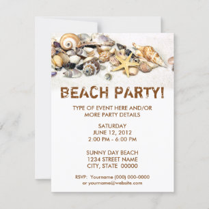 Seashells Invitation