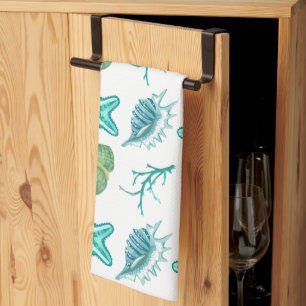 Seashells Kitchen Dish Towel