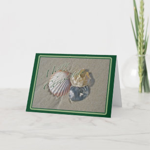Seashells Merry Christmas Series Holiday Card