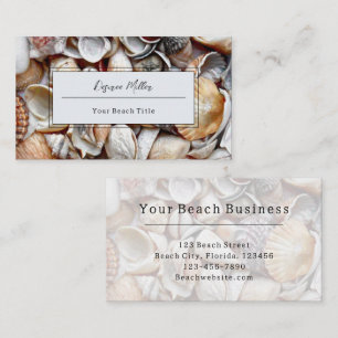 Seashells Ocean Beach Beautiful Business Card