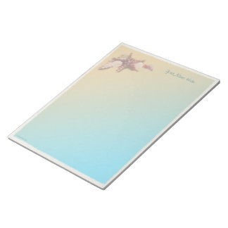 Seashells on a Beach Notepad