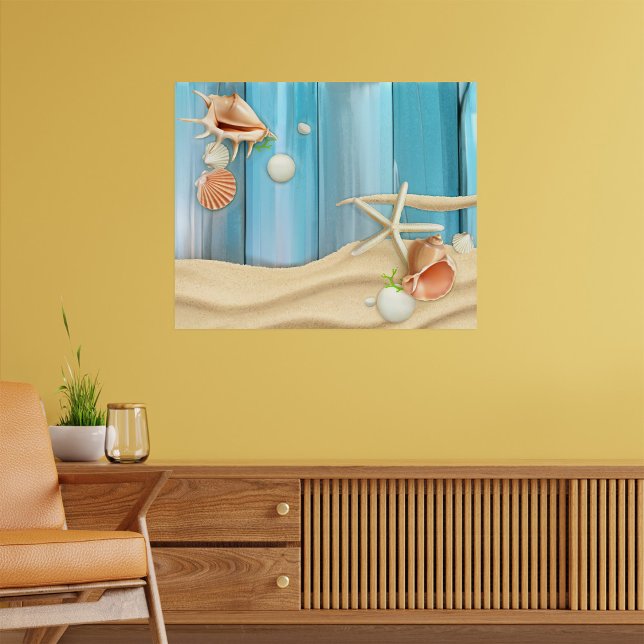 Seashells On Sand Poster (Creator Uploaded)