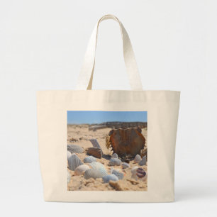 Seashells on the Beach by Shirley Taylor Large Tote Bag