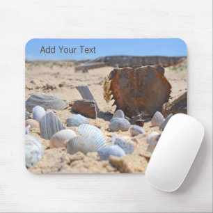 Seashells on the Beach by Shirley Taylor Mouse Mat