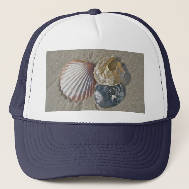 Seashells on the Beach Coordinating Items Trucker Hat (Front)