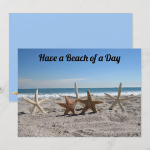 Seashells on the Beach - Florida Life - Flat Card