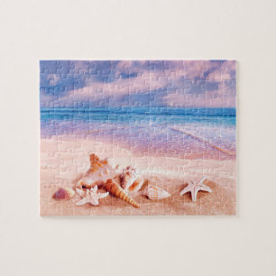 Seashells on the Sea Beach Jigsaw Puzzle