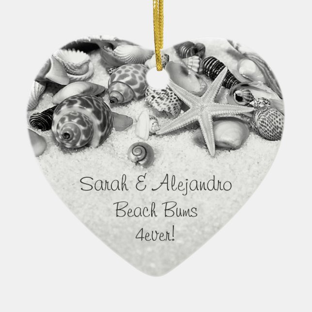 Seashells Ornament Pesonalized (Front)