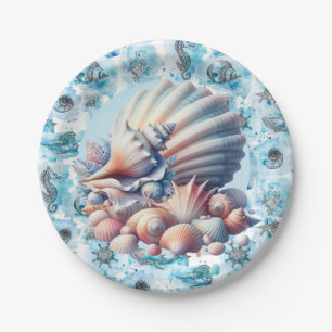 Seashells Party  Paper Plate