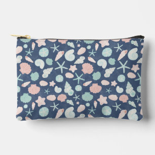 seashells pattern accessory pouch