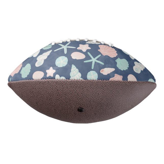 seashells pattern american football (Rotated 270)