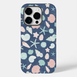 seashells pattern Case-Mate iPhone 14 pro case