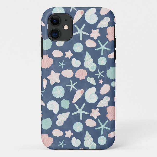 seashells pattern Case-Mate iPhone case (Back)