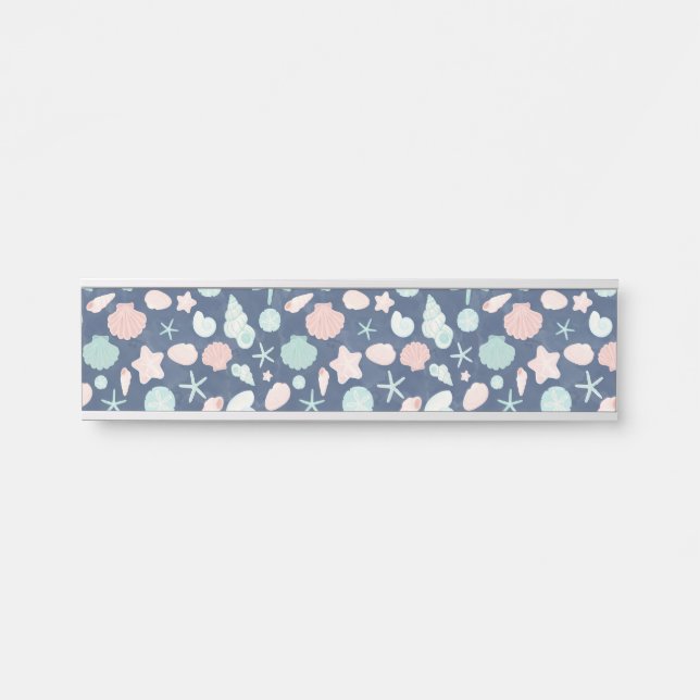 seashells pattern door sign (Front)