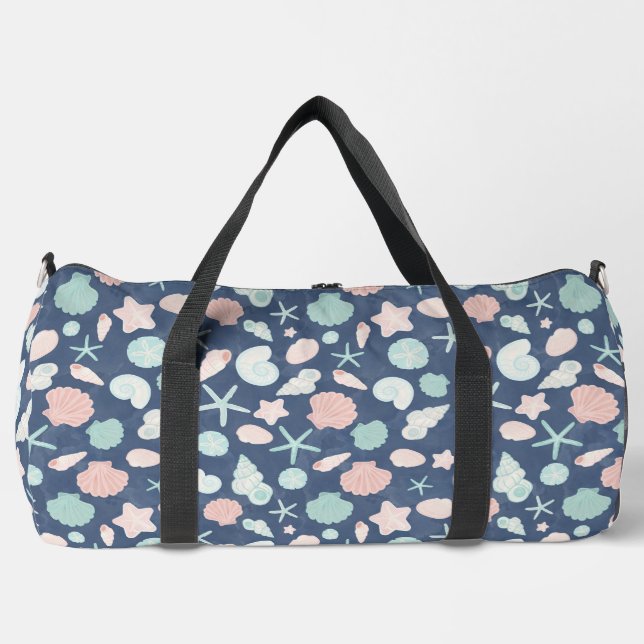 seashells pattern duffle bag (Front)