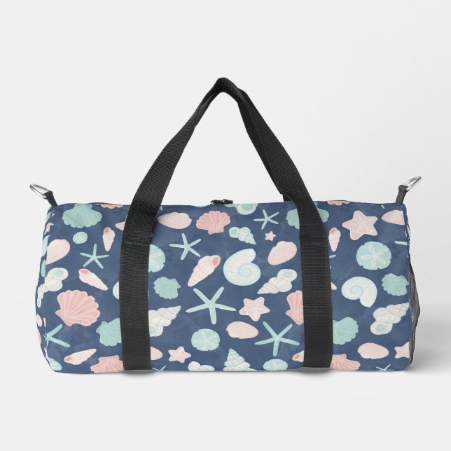 seashells pattern duffle bag (Front)