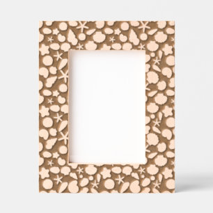 seashells pattern etched frames